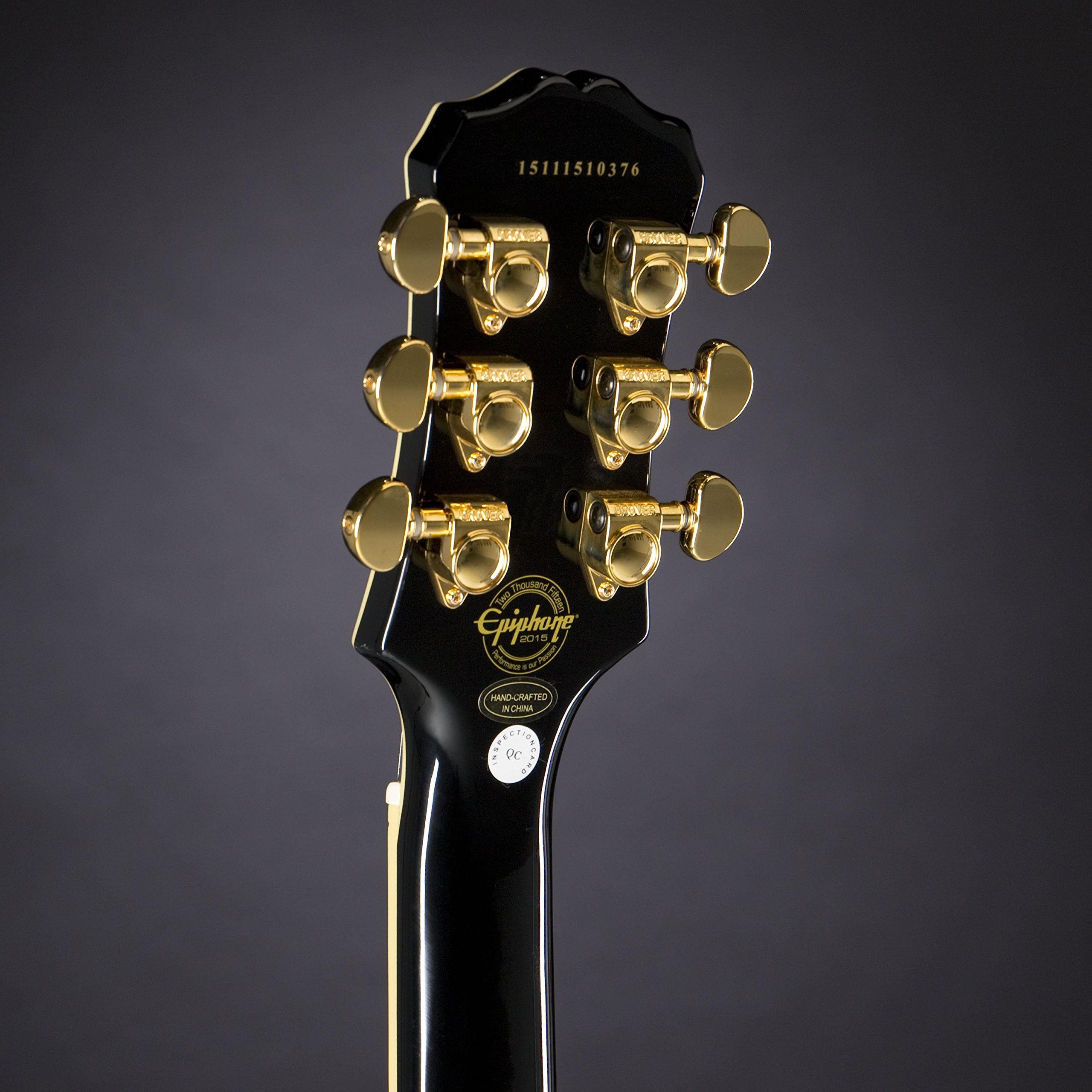 Epiphone ENCTEBGH1 Les Paul Custom Pro Chitarra Elettrica con ProBuckers e Coil-Tapping, Ebano