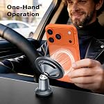 APPS2Car pour MagSafe Mont de voiture - [All Metal] Support de téléphone magnétique pour tableau de bord de voiture, support de téléphone portable de voiture forte, compatible avec iPhone 17 Pro Max Air 16 15 14 13 12