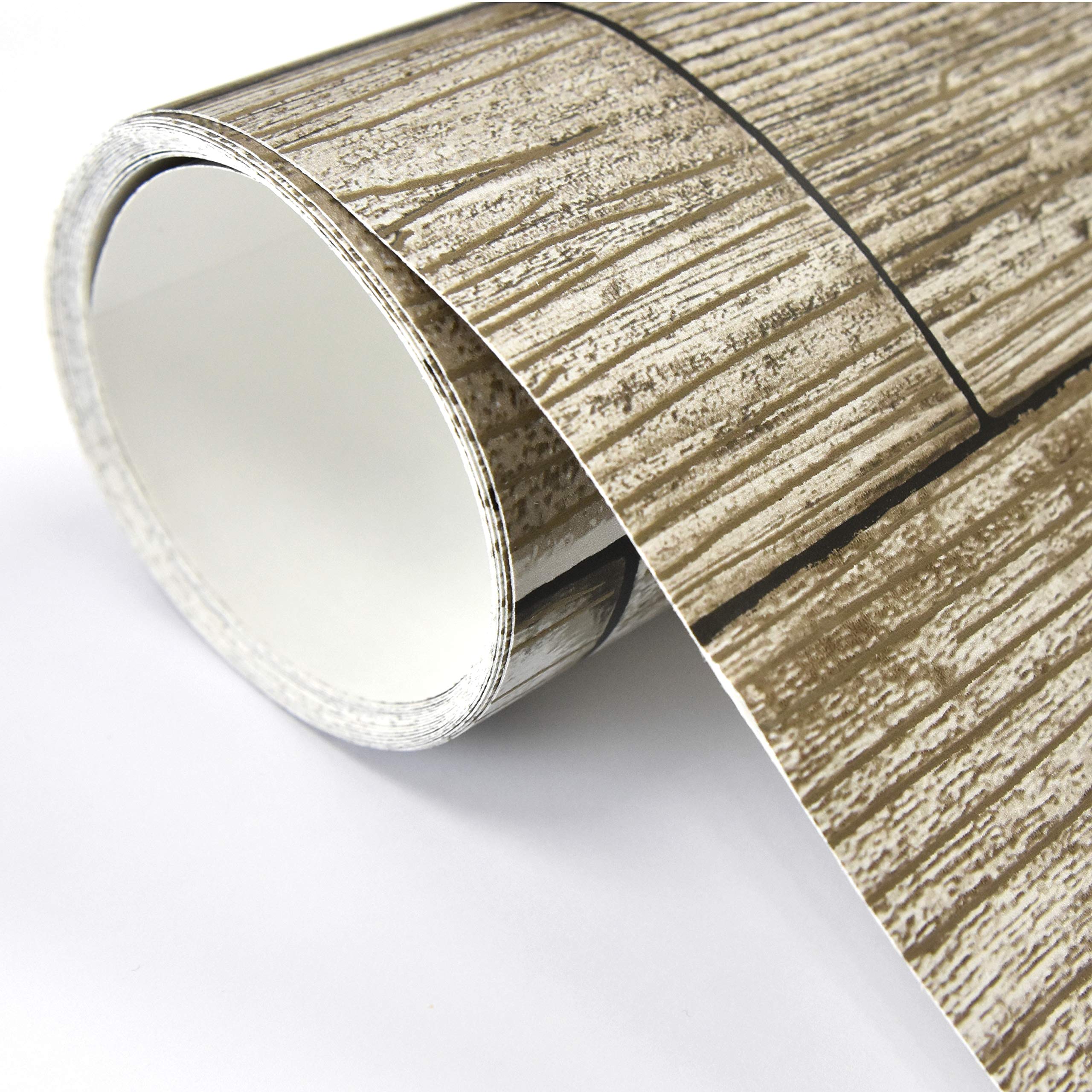 NuWallpaper NU3130 Reclaimed Wood Plank Natural Textured Peel & Stick