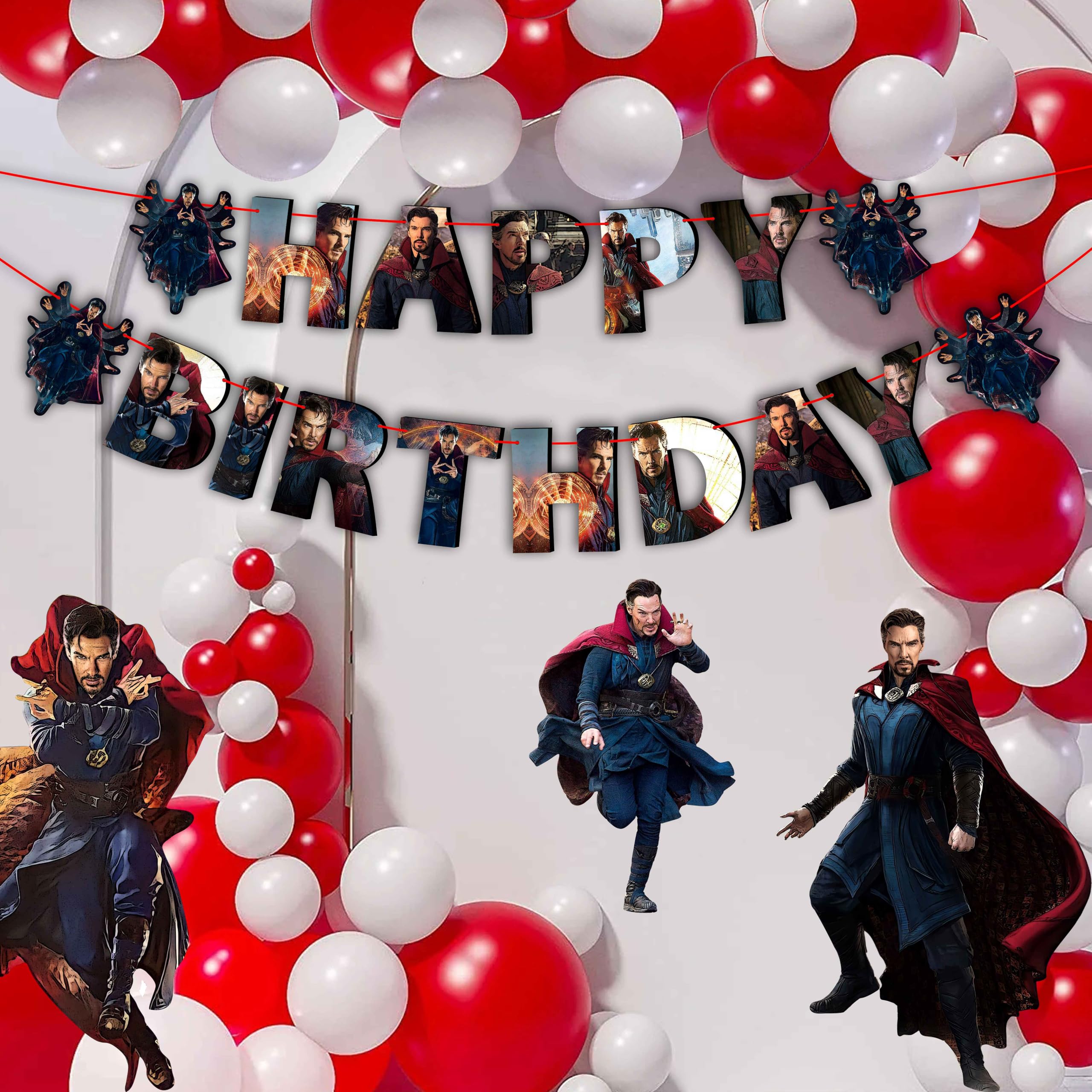 Dctor Strng Happy birthday banner - Birthday Decorations.