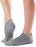 Vista 20 de TAVI - Calcetines de agarre inteligente para mujer, pilates, pantuflas, yoga y ballet, barre Ébano