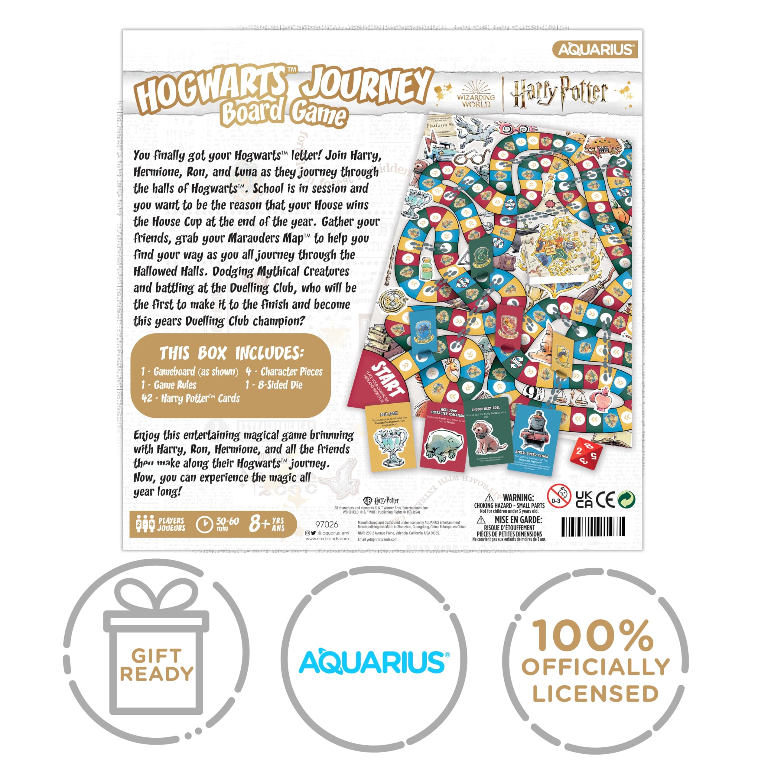 AQUARIUS Harry Potter Journey Board Game - Fun for Kids & Adults - Officially Licensed Harry Potter Merchandise & Collectibles - Image 2