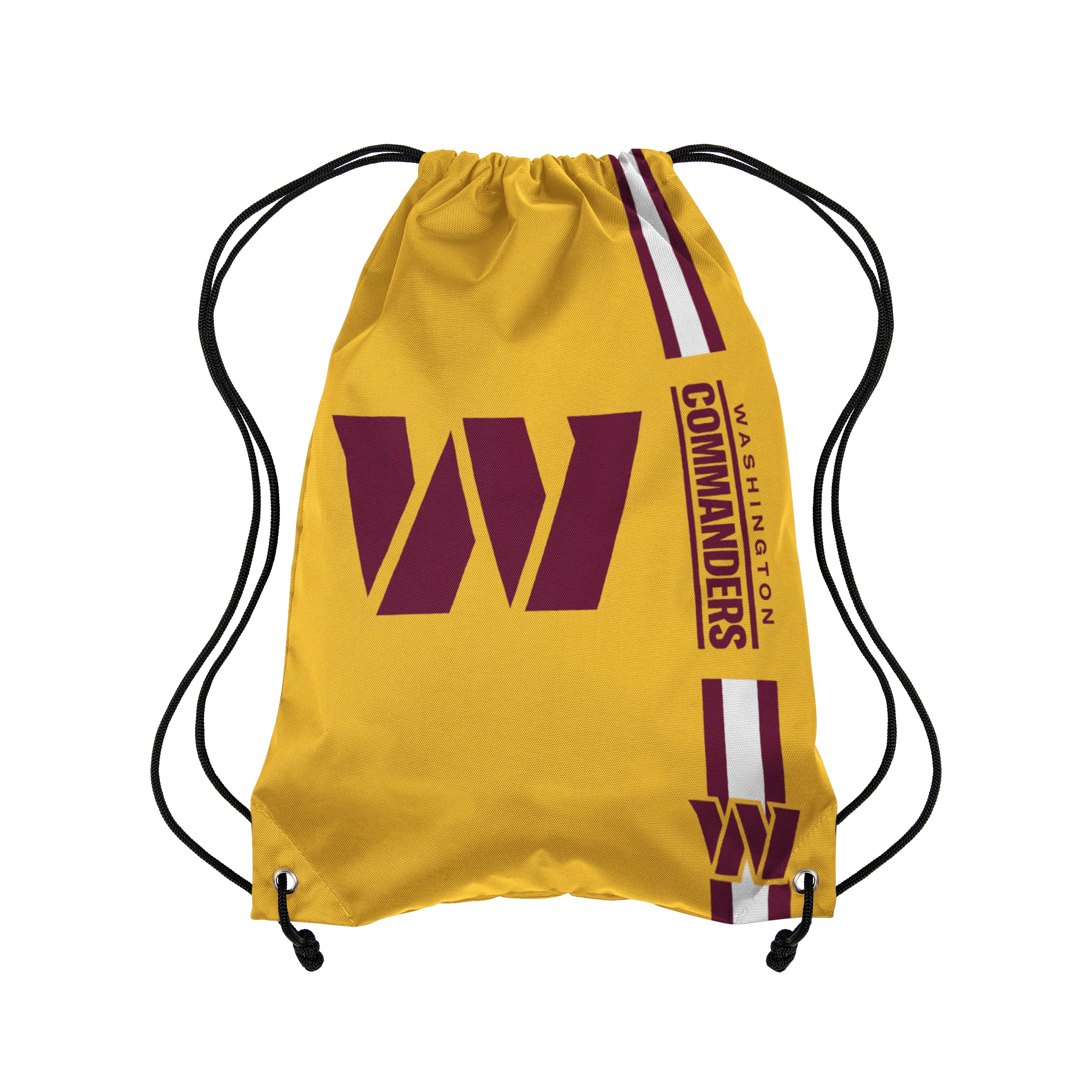 FOCO Washington Commanders NFL Alternate Color Big Logo Drawstring Backpack - Yellow