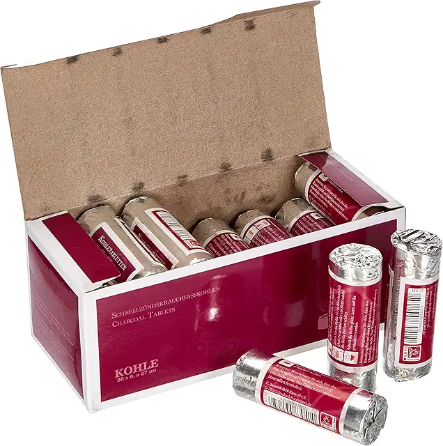 Berk HS-57 Quick-Ignition Smoking Cabbage Tablets - 120 Pieces for Incense and Dhoops