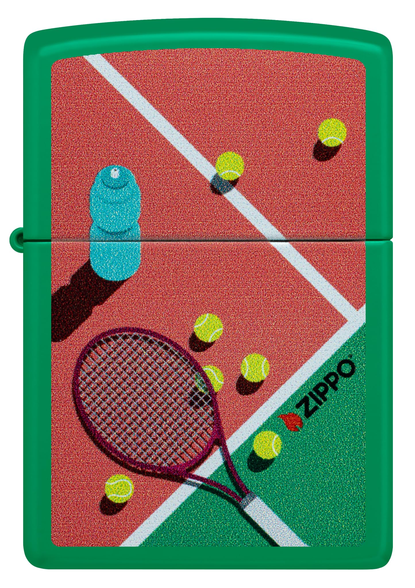 Zippo Accendino tempesta – Tennis, Grass Green Matte, Color Image – Ricaricabile – Riutilizzabile – Design antivento – Confezione regalo – Made in USA
