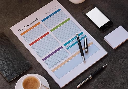 Miniatura 2 de LillieKay planificadores diarios y semanales bloc para arrancar 85 x 11 pulgadas registro de menú de comidas registro de metas lista de las compras