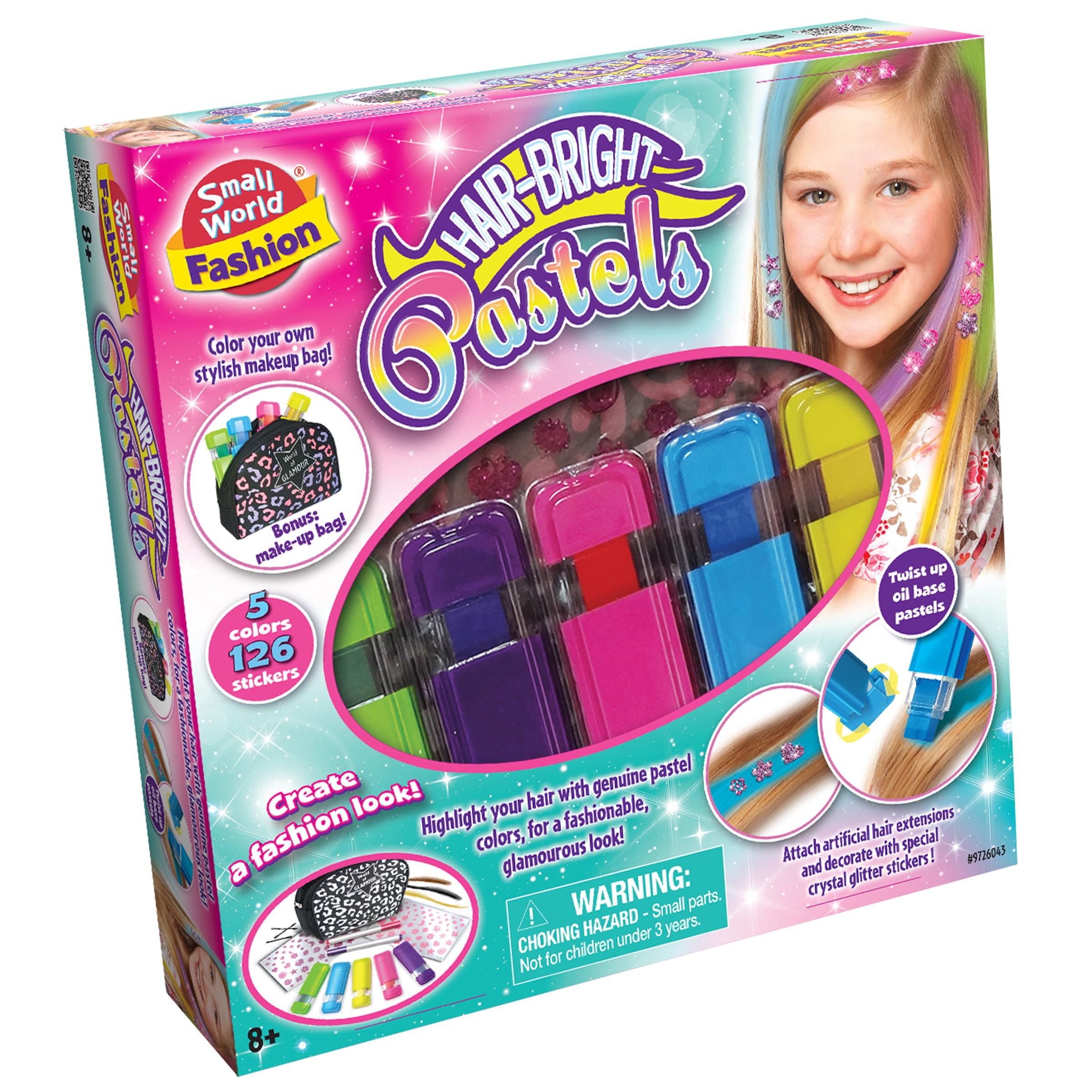 Small World Toys AK Sport 0534005 Creative Hair Brite Pastels