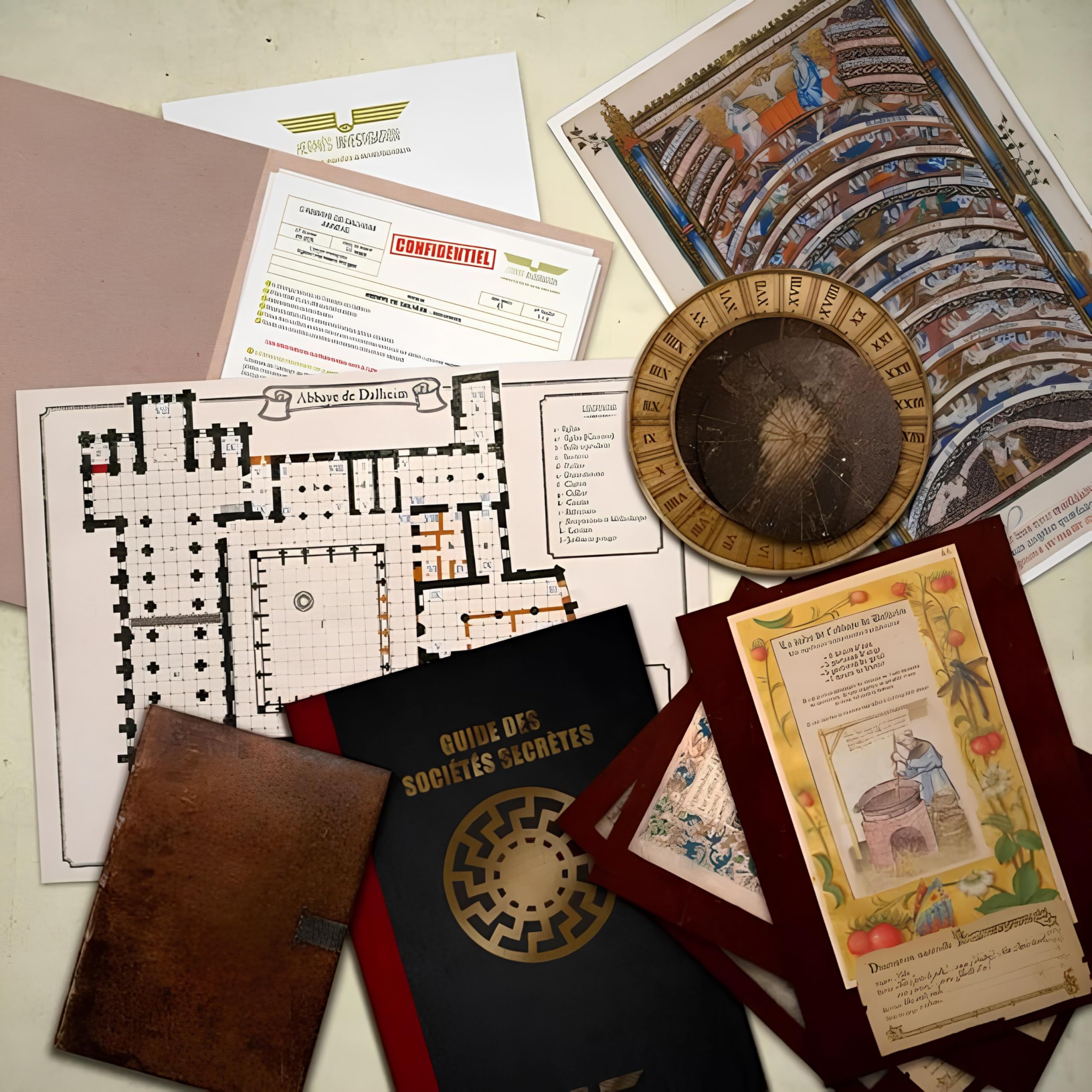 PixieGames | Codex 2 : La Malédiction de l’Abbaye de Thélème | Escape Game | Enquête Mystère & Énigmes Réalistes | Jeu d’Évasion 1-4 Joueurs | Aventure Immersive 2-4h | Dès 14 Ans