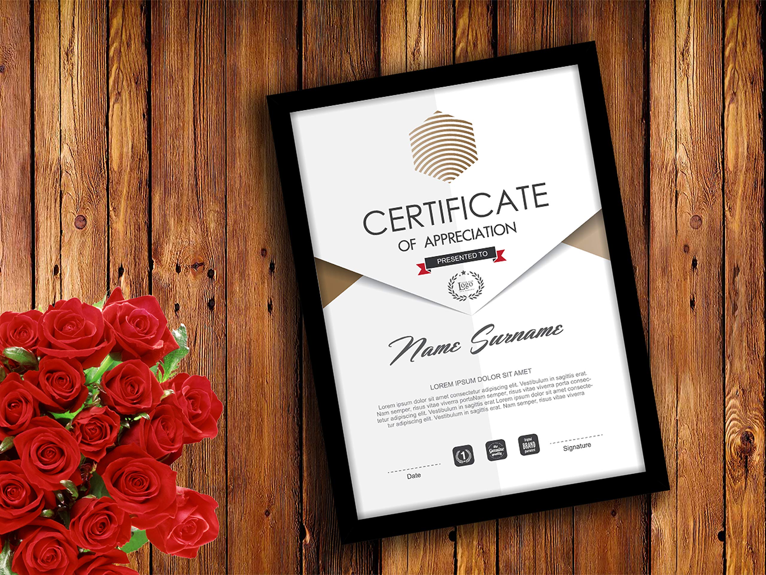 Madhav Art Certificate Picture Frames with Glass in Front for Wall Hanging (Black, 21cm x 29.7) - Set of 8 Frames 2