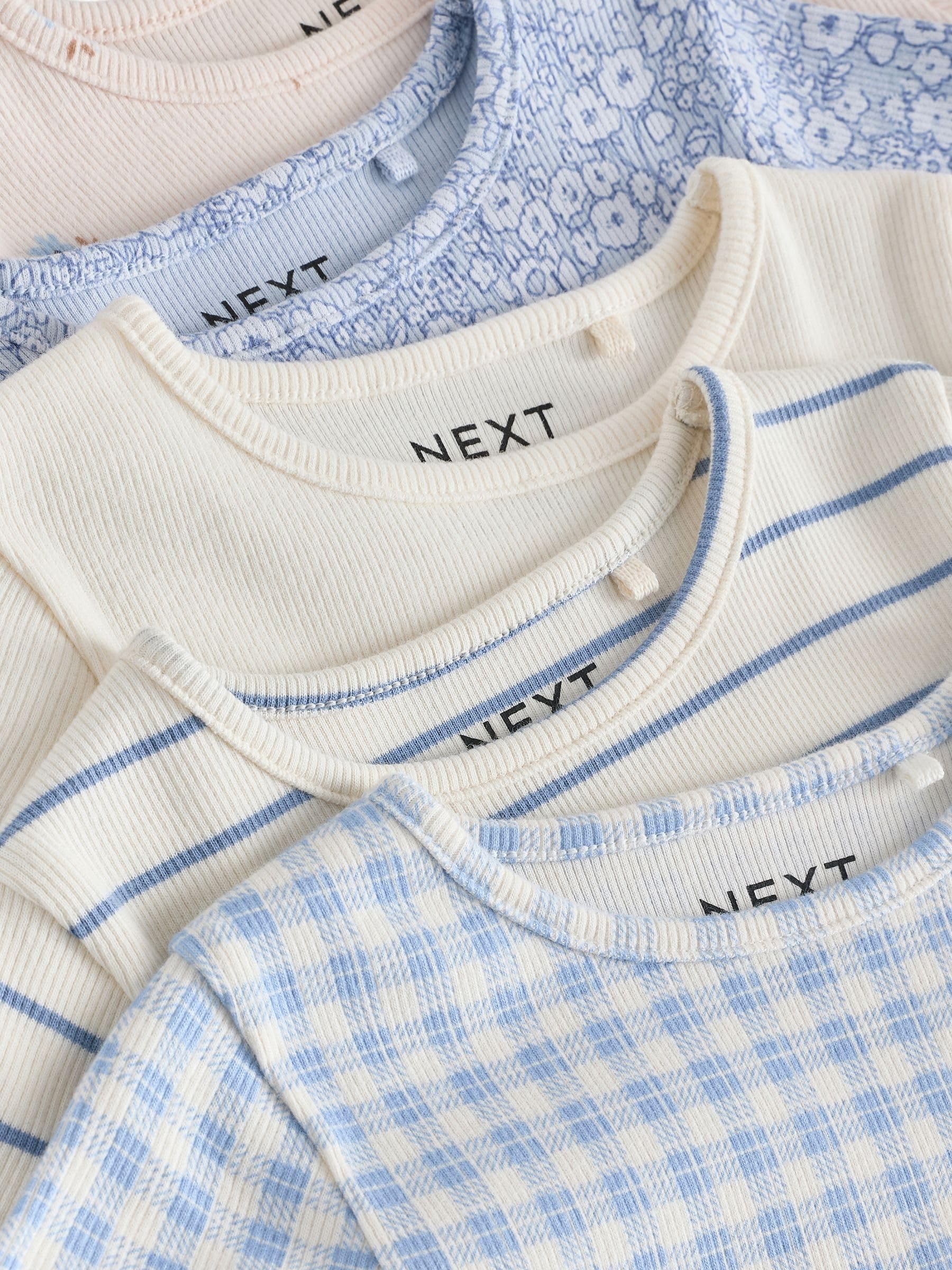 NEXT Fille Haut côtelé à Manches Courtes, Lot de 5