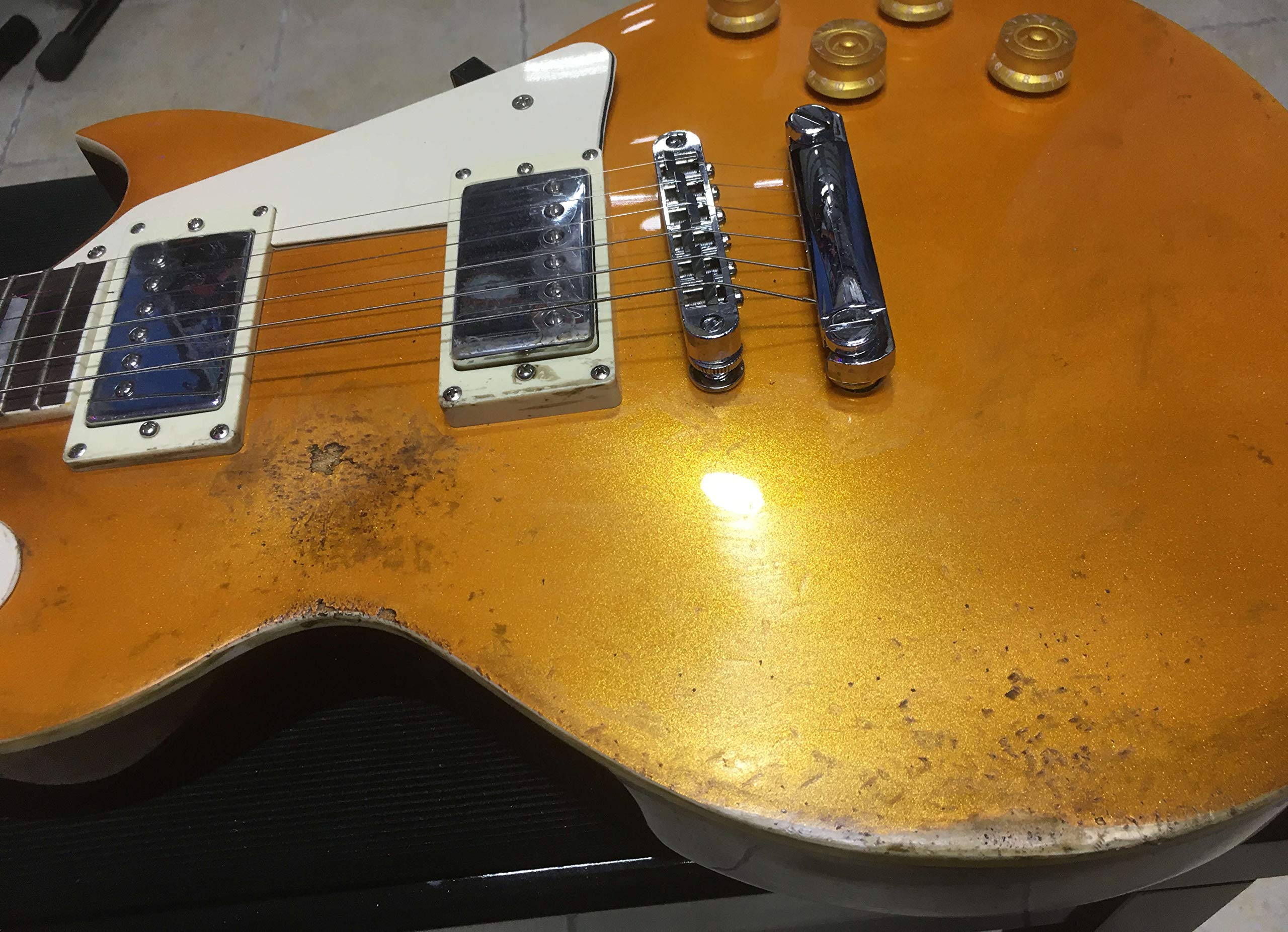 Chitarra elettrica stile Les Paul goldtop Dimavery LP-800 - versione RELIC - VALUTO SCAMBI/PERMUTA, POSSIBILITA' DI RESO