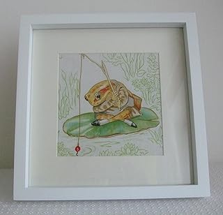 Beatrix Potter Jeremy Fisher - Handmade Nursery Picture