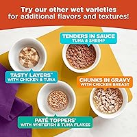 Vista 16 de Meow Mix Paté in Gravy Wet Cat Food with Real Chicken & Beef, 2.75 Ounce (Pack of 12)