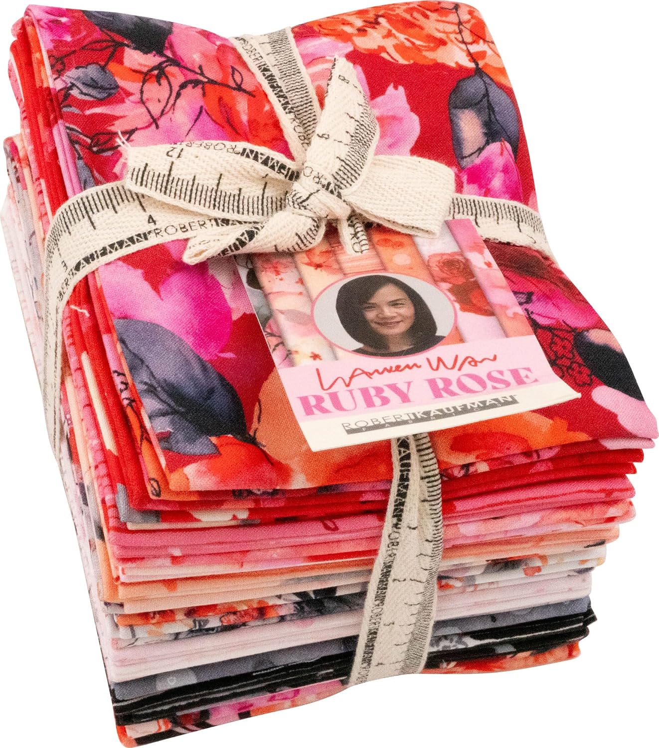 Lauren Wan Ruby Rose 20 Fat Quarters 1 Panel Robert Kaufman Fabrics FQ-2278-21
