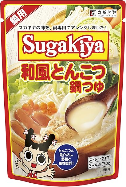 Amazon 寿がきや Sugakiya和風とんこつ鍋つゆ 750g 寿がきや 鍋の素 通販