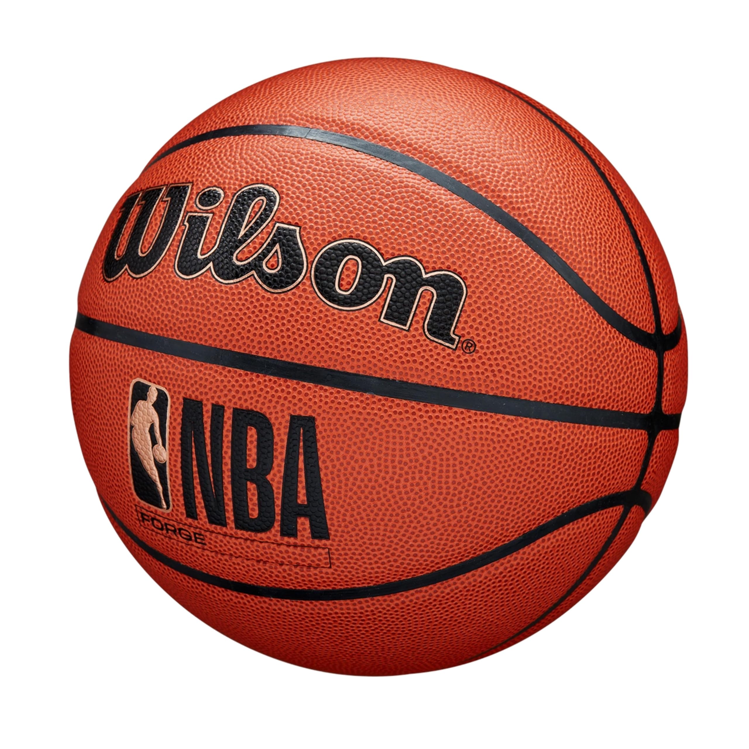 WILSON NBA Forge Indoor/Outdoor Basketball - Brown, Size 7-29.5"