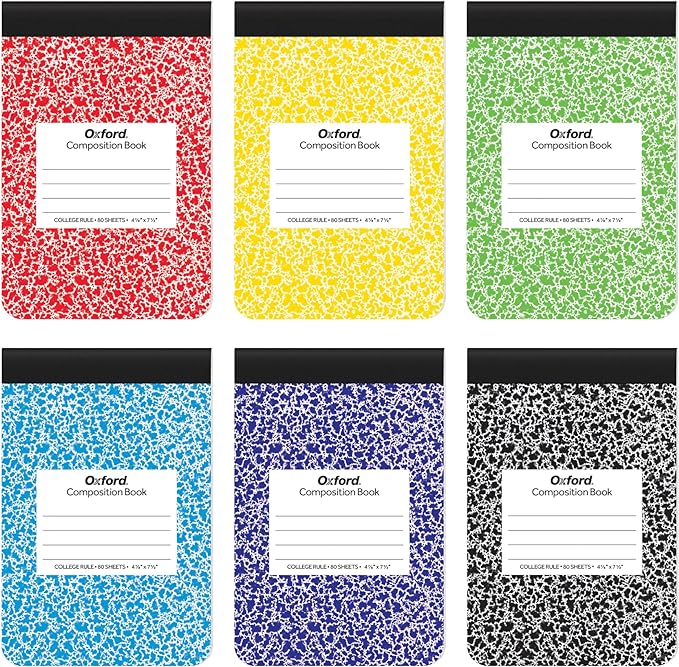 Oxford Jr. Composition Notebooks, Notebooks for School