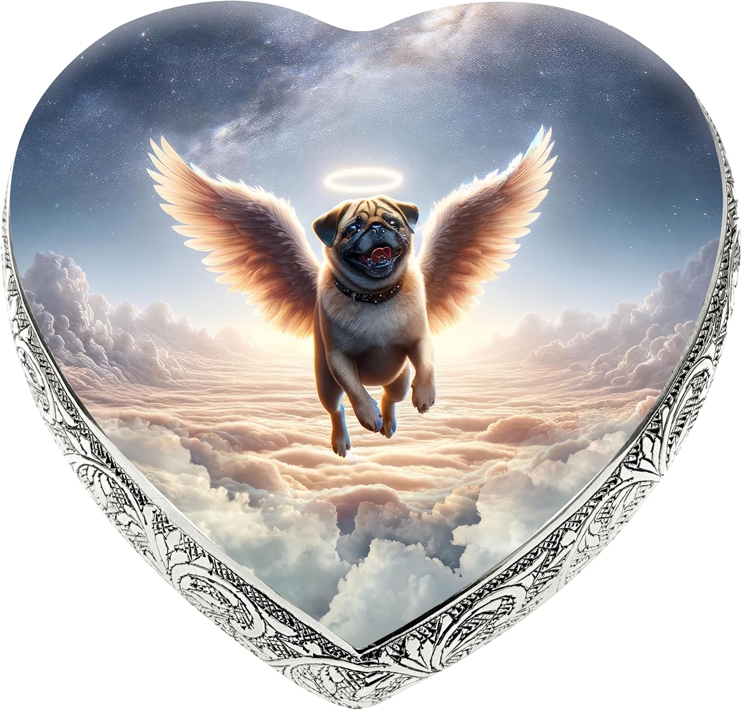 Eternal Elegance Custom Dog Urns for Ashes Large Medium & Small Pug Dog Urn and Custom Pet Urns for Dogs Urns for Ashes and Urns for Pets Rainbow Bridge Dog Memorial Gifts Pet Urn - Patent Pending