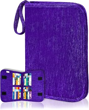 Card Holder for Yoto Cards, 20 Card Slots, Purple