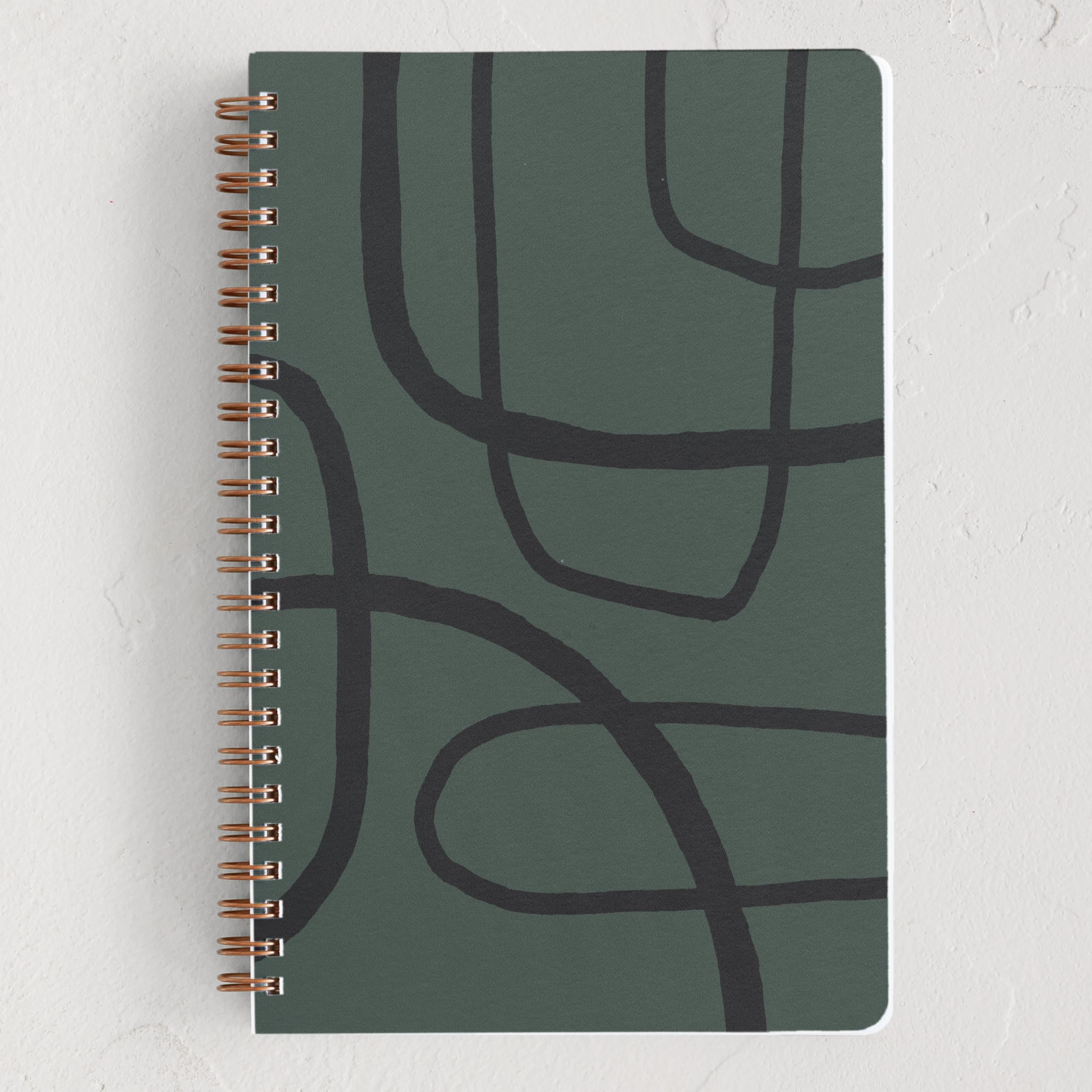 Carnet d'écriture avec couverture durable sans acrylique et reliure à spirale