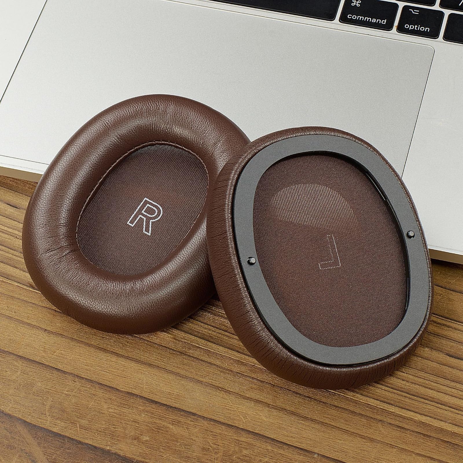 1 par de almohadillas de piel de oveja para auriculares H95, almohadillas de espuma viscoelástica, almohadillas de piel de oveja