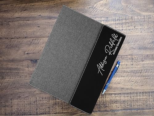 Miniatura 8 de Cartera personalizada. Regalos profesionales de negocios. Padfolio personalizado. Carpeta organizadora de cartera de negocios corporativos. Soporte