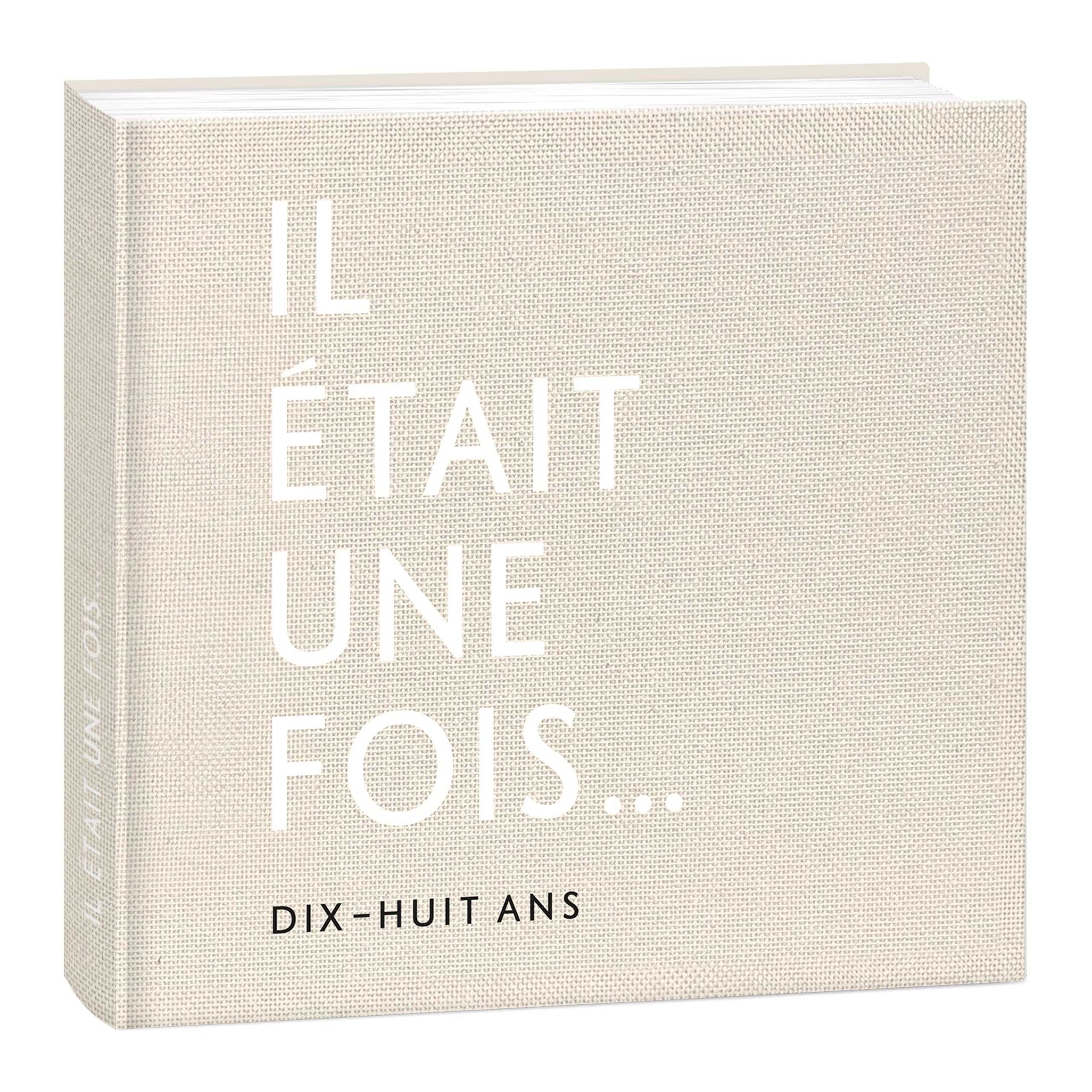 mintkind Livre de naissance bébé 0-18 ans – Album d'anniversaire à compléter, couverture en lin beige, souvenirs précieux, journal de bord pour bébé, étapes importantes et moments marquants