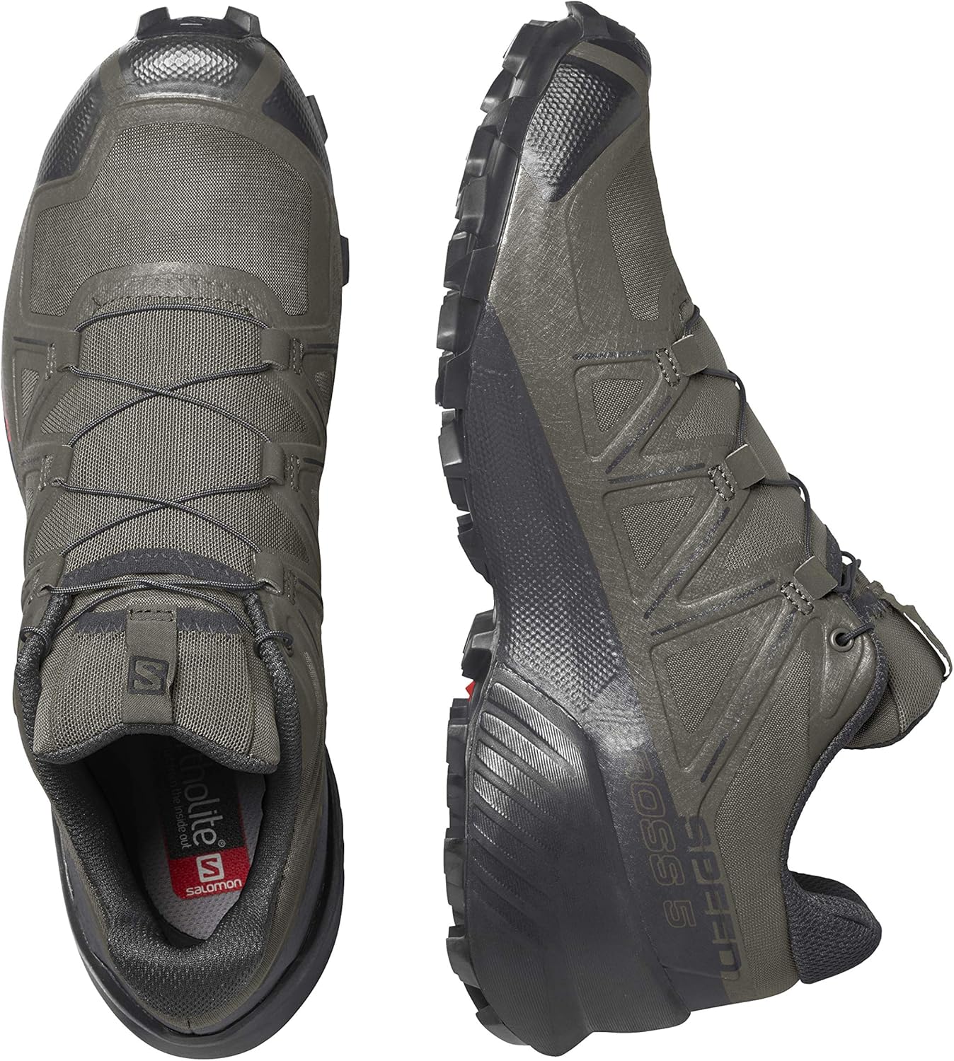 Salomon Men's Speedcross 5 Trail Running Shoes 11.5 Wide Grape Leaf/Black/Phantom