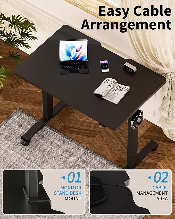 Escritorio Ajustable Electrico 101x70cm Negro Standing Desk miniatura 8