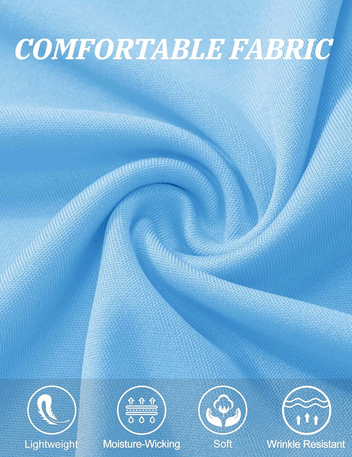 KINSWT Men's Swim Shirt Short Sleeve UPF 50+ Sun Protection UV SPF Rash Guard Moisture Wicking Quick Dry Shirts - Image 7