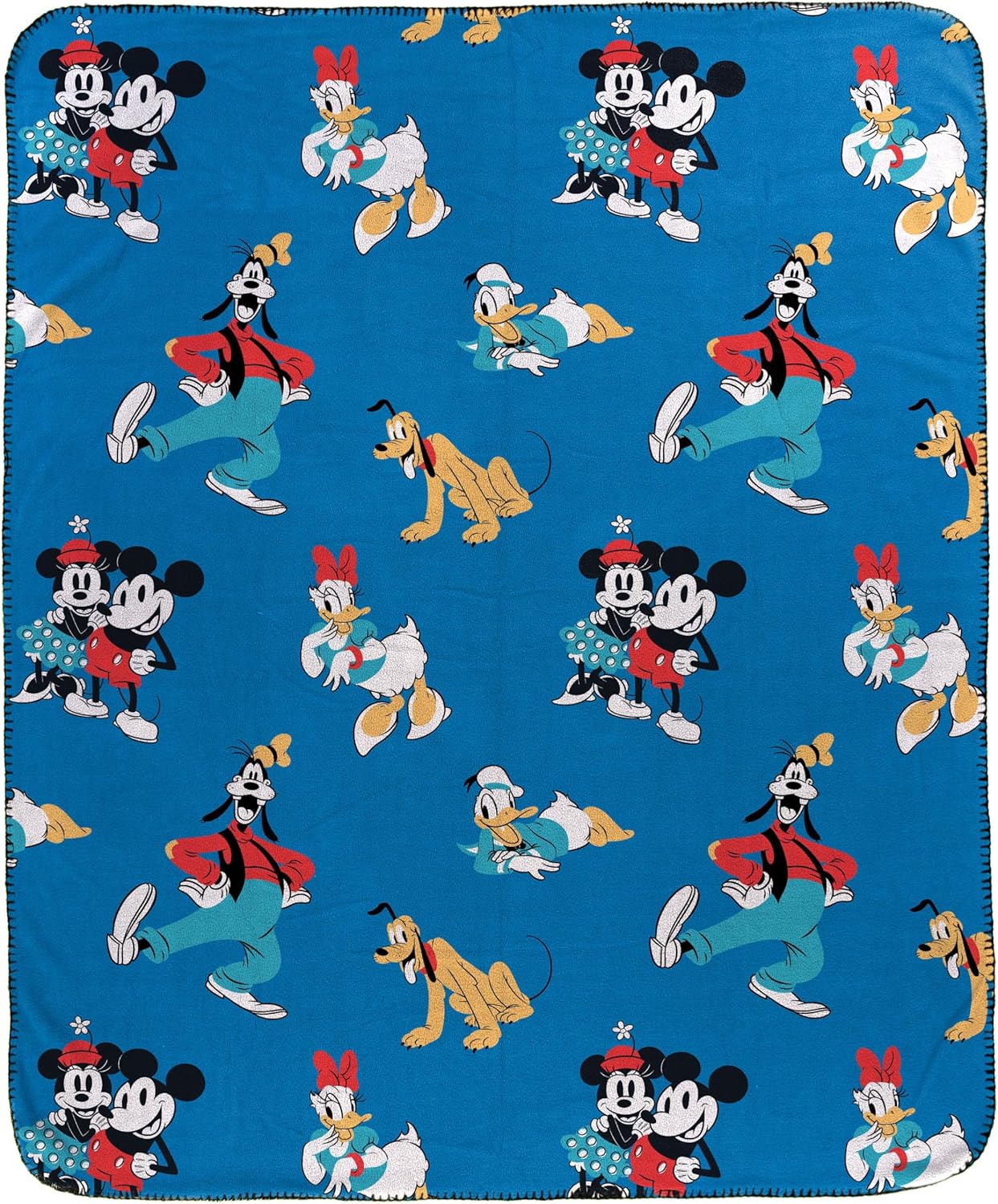 Jay Franco Kids Plush Throw Blanket – Soft & Cozy Fleece Throw for Bedroom & Couch Décor, Official Licensed Product, Blue - Toy Story, 40x50 - Travel Blanket
