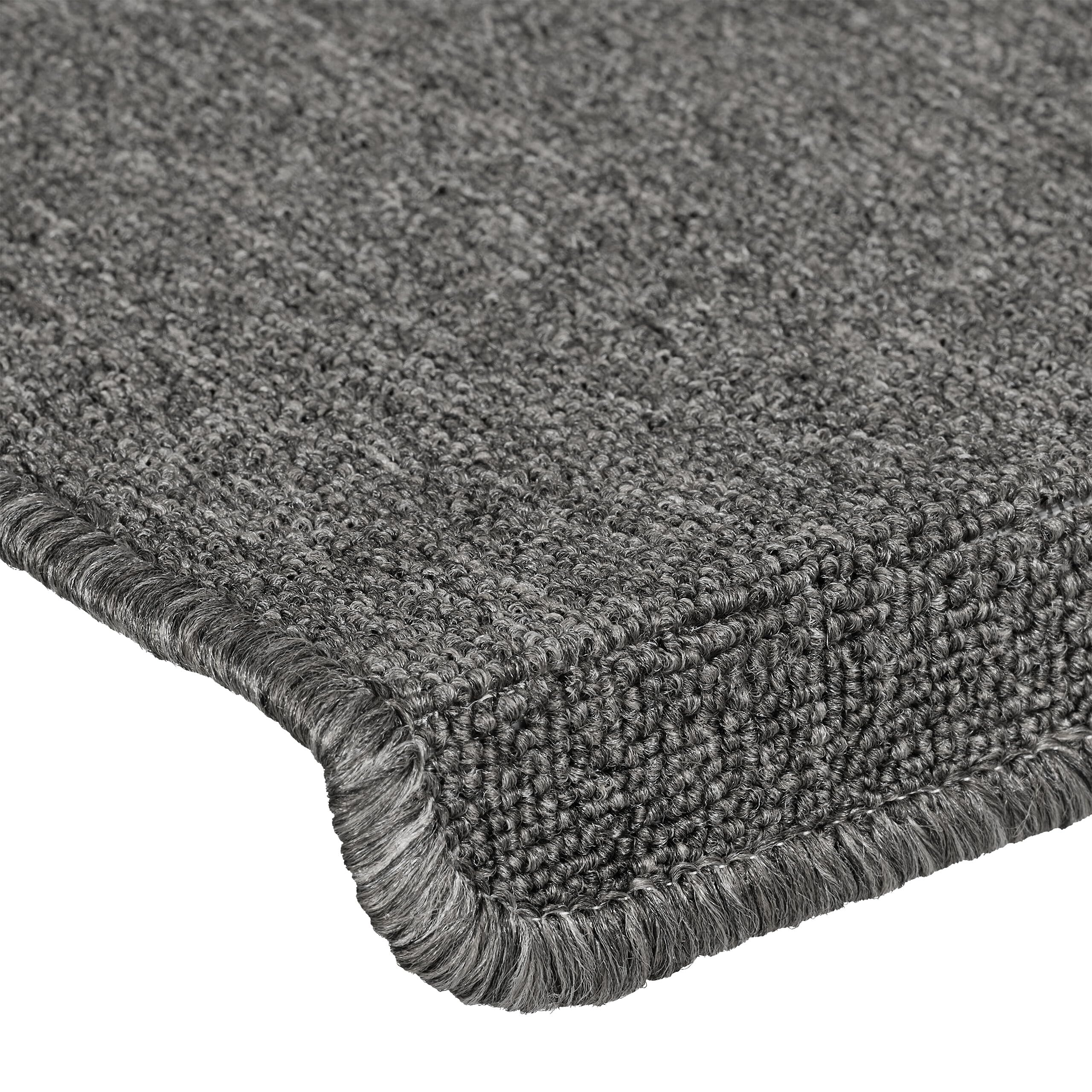 Relaxdays trapmatten zelfklevend, set van 15, trapmaantjes, 65 x 24 cm, trapbekleding voor traptrede, donkerbruin