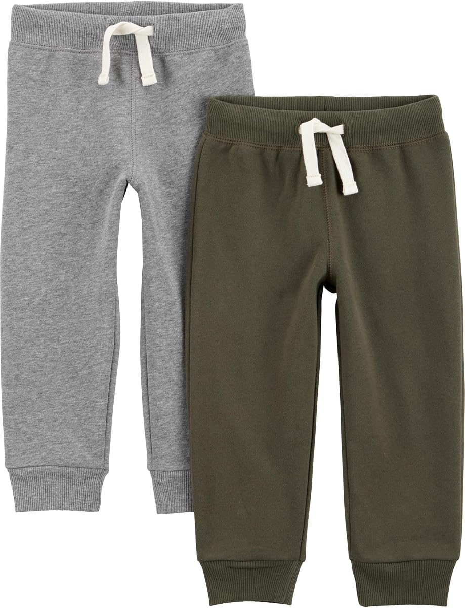 Simple Joys by Carter's Boys' 2-Pack Pull on Fleece Pants