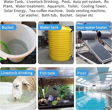 Automatic Water Level Control Valve Inside Type,Inner Top Float Uesd for Tank, Solar Energy, Auto Pot, Aquarium Valve, Tank Traditional Upgrade(1/2top )