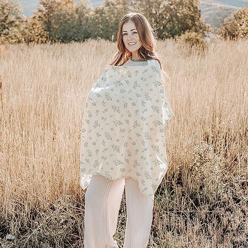 Miniatura 95 de Konssy Funda de lactancia de muselina para lactancia materna, transpirable, 100% algodón, con aro rígido para delantal de lactancia, toldo multiusos