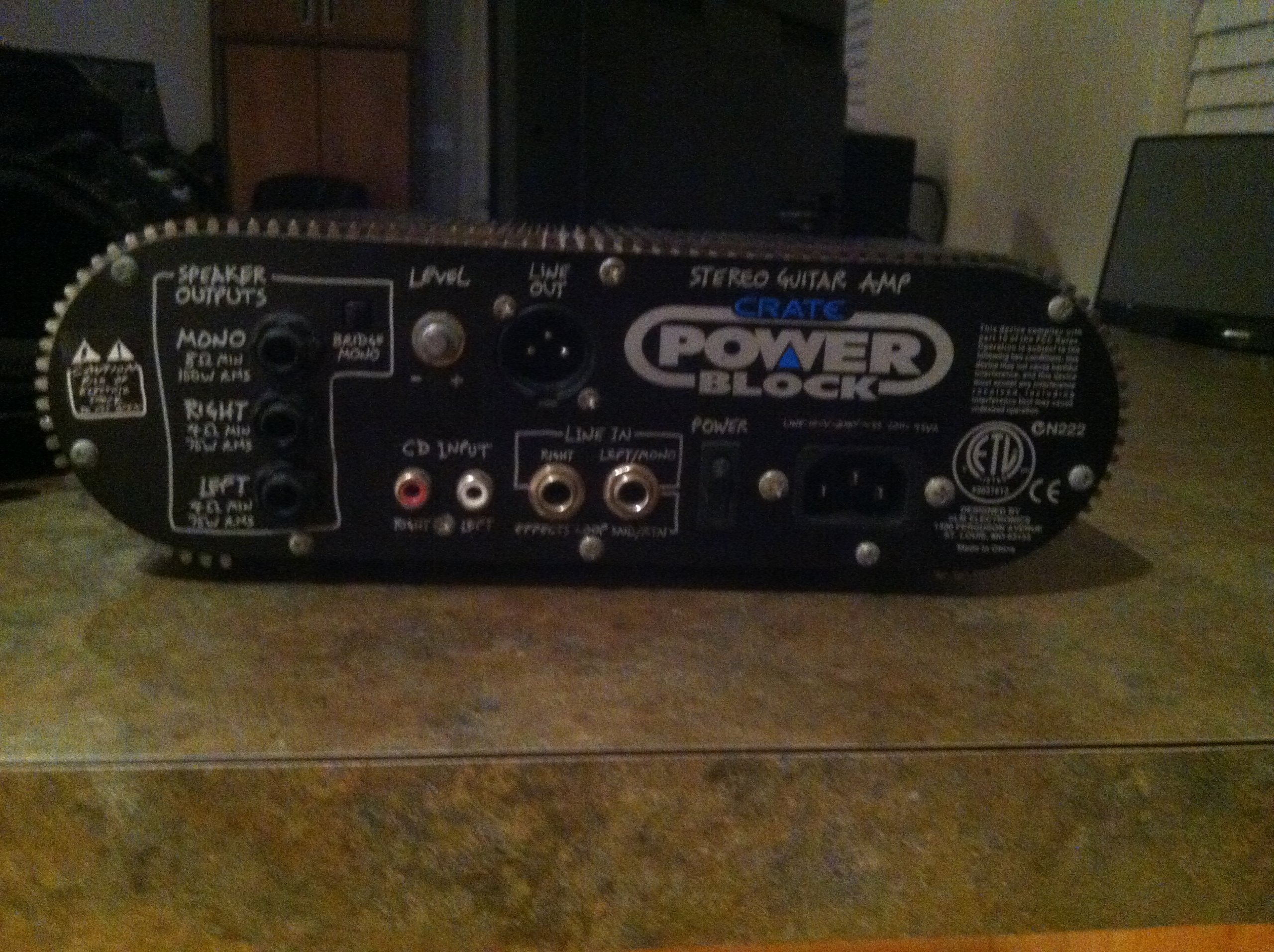 ギター CRATE CPB150 PowerBlock Crate Powerblock guitar amplifier 150w rms 8 ohms in original box