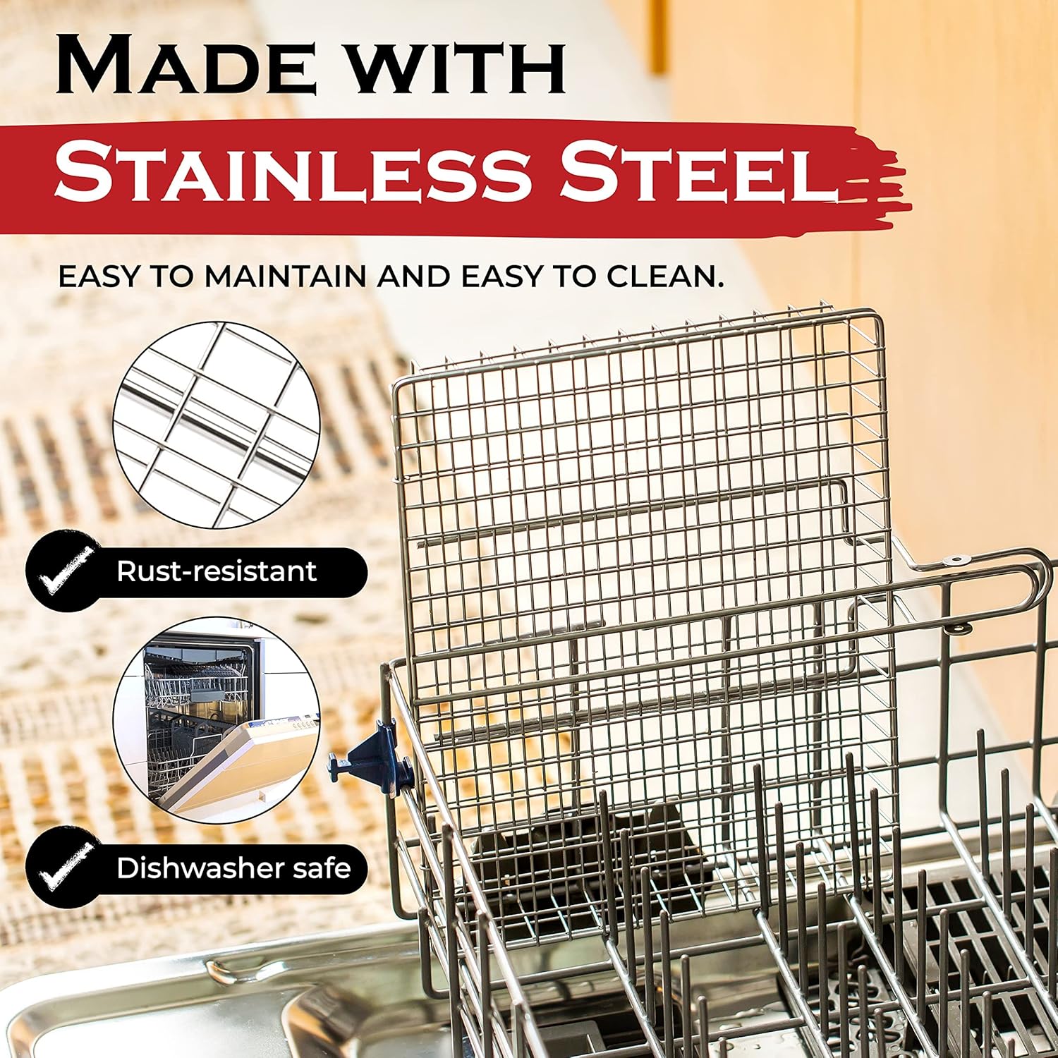 Grill Basket, Barbecue BBQ Grilling Basket , Stainless Steel Large Folding Grilling baskets With Handle, Portable Outdoor Camping BBQ Rack for Shrimp, Vegetables, Barbeque Griller Cooking Accessories : Patio, Lawn & Garden