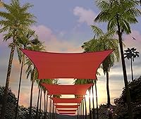 Vista 1 de Amgo ATAPS12 - Toldo rectangular, cubierta para el sol, marquesina, 95 % de bloqueo UV, permeable al agua y el aire, comercial y residencial