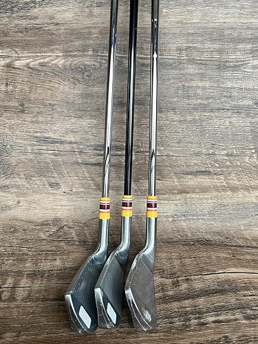 Miniatura 86 de SummerHouse Casquillos de hierro de golf multianillo compatibles con eje de acero cónico de 0.355 '' y eje paralelo de 0.370 '' Verde con 4 blancos