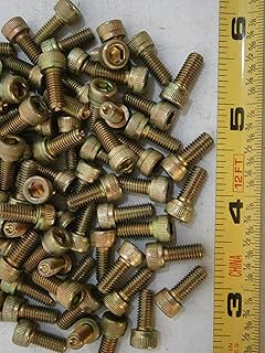 New Pack of Cap Screws 10/32 x 7/16 Socket Head Alloy Steel Yellow Zinc Lot of 75#2954 Multi-Purpose Comprehensive Hardware Fastener Assortment Kit WnyNEH06736