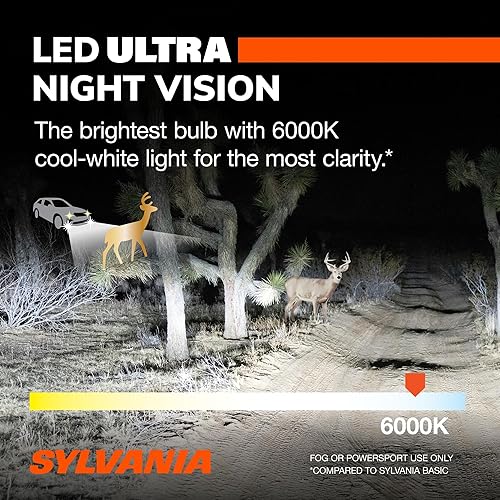 Miniatura 7 de Sylvania Bombillas LED 9007 para faros delanteros para uso todoterreno o luces antiniebla, paquete de 2