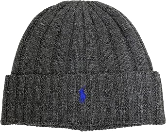 POLO RALPH LAUREN Men`s Signature Merino Wool Blend Cuffed Beanie GPP0054-034/B, One Size
