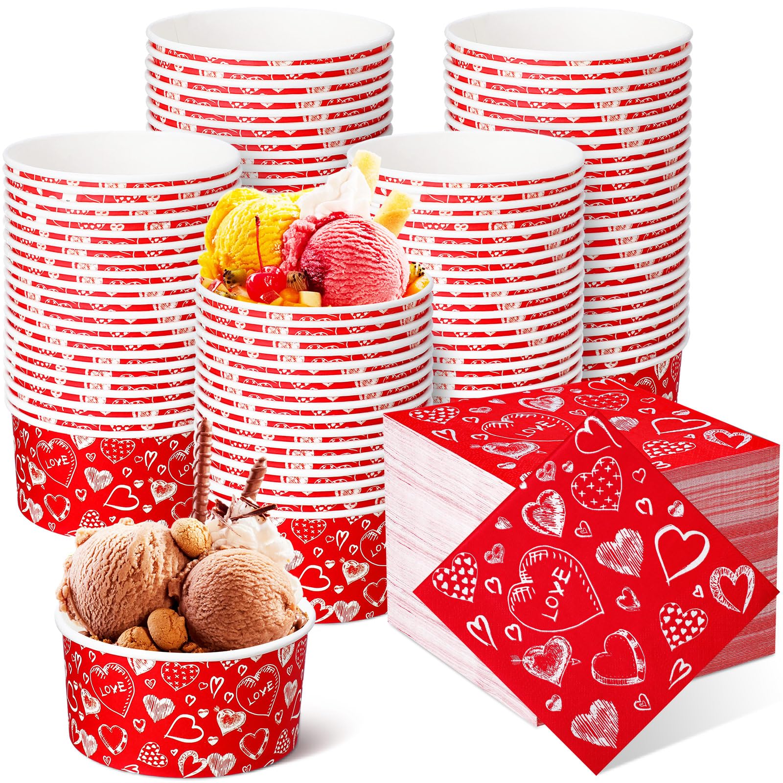 Vaisselle jetable Saint-Valentin Hushee | Évitez la vaisselle après votre fête