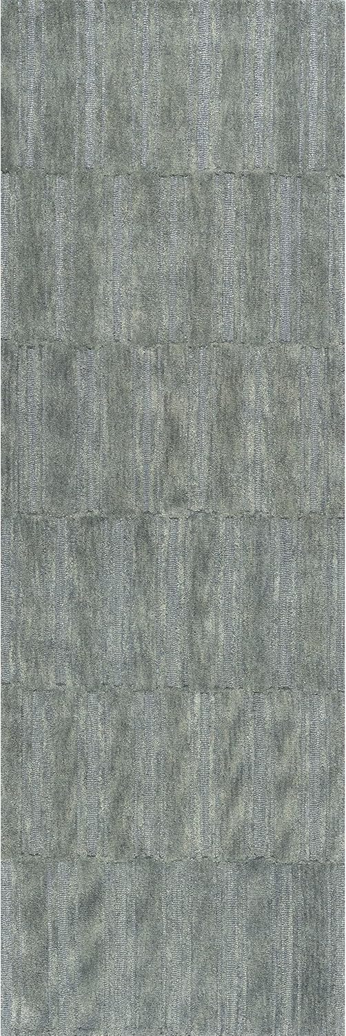 Rugs USA Starke Hunter Green, 2'6" x 8', Handmade, Checked, Wool, Soft and Cozy, High Traffic, Stain Resistant, Easy Clean, Durable Runner for Bedroom, Living Room, Dining, Den, Foyer, Entryway