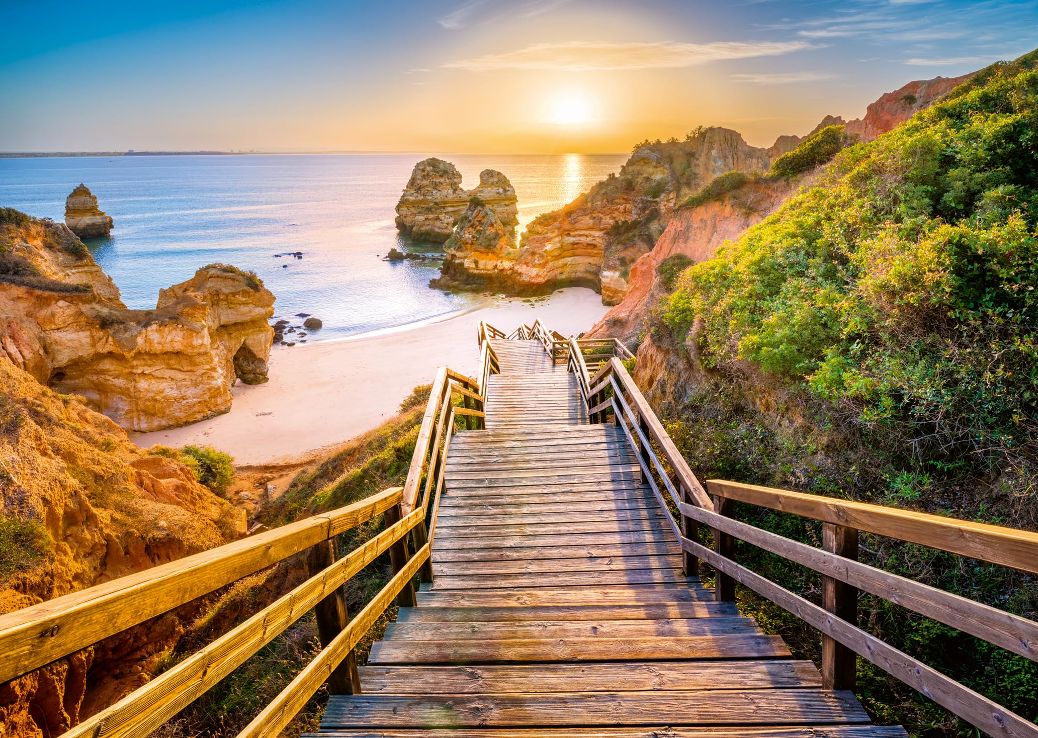 Ravensburger 1000 Teile - Holztreppe zum Praio do Camillo: Beautiful Walkways