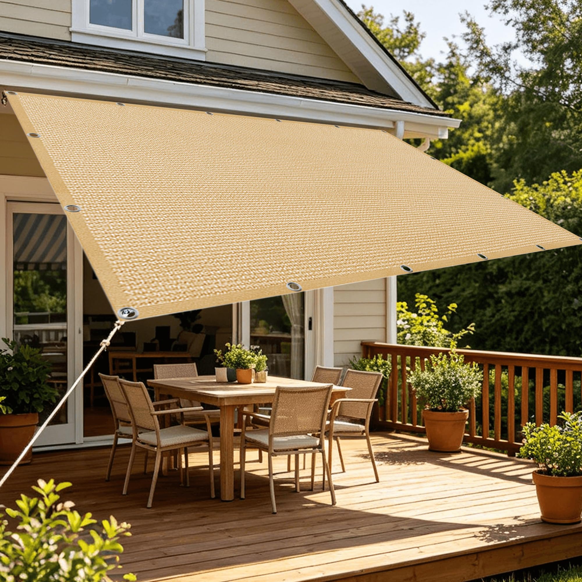 Filet d'ombrage de terrasse 125 x 160 cm pour un été au frais