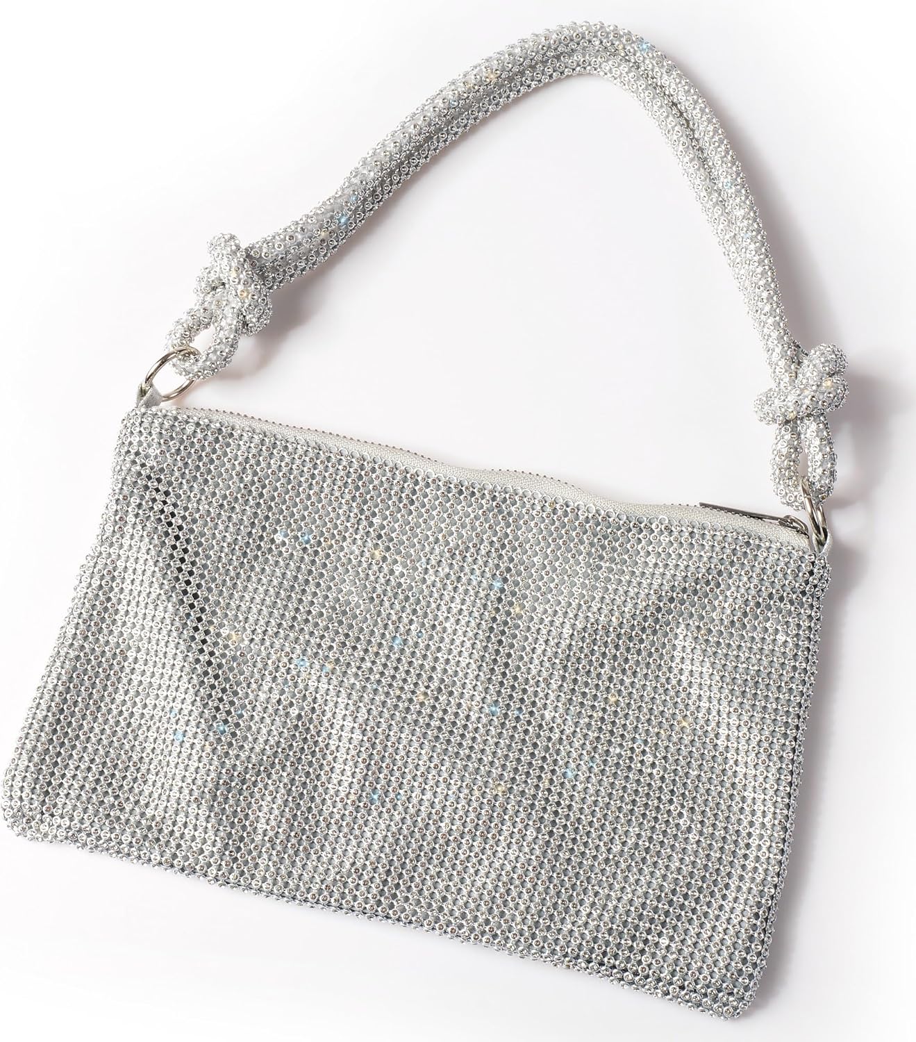 Rhinestone Evening Purses for Women Hobo Bags Chic Sparkly Crystal Cluth Purse Bling Shiny Handbag for Party Club