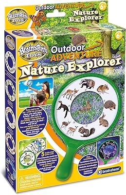 Brainstorm Toys: Outdoor Adventure Nature Explorer - 5 Double-Sided Spotter Cards, Match Cards & Images, Kids Ages 6+