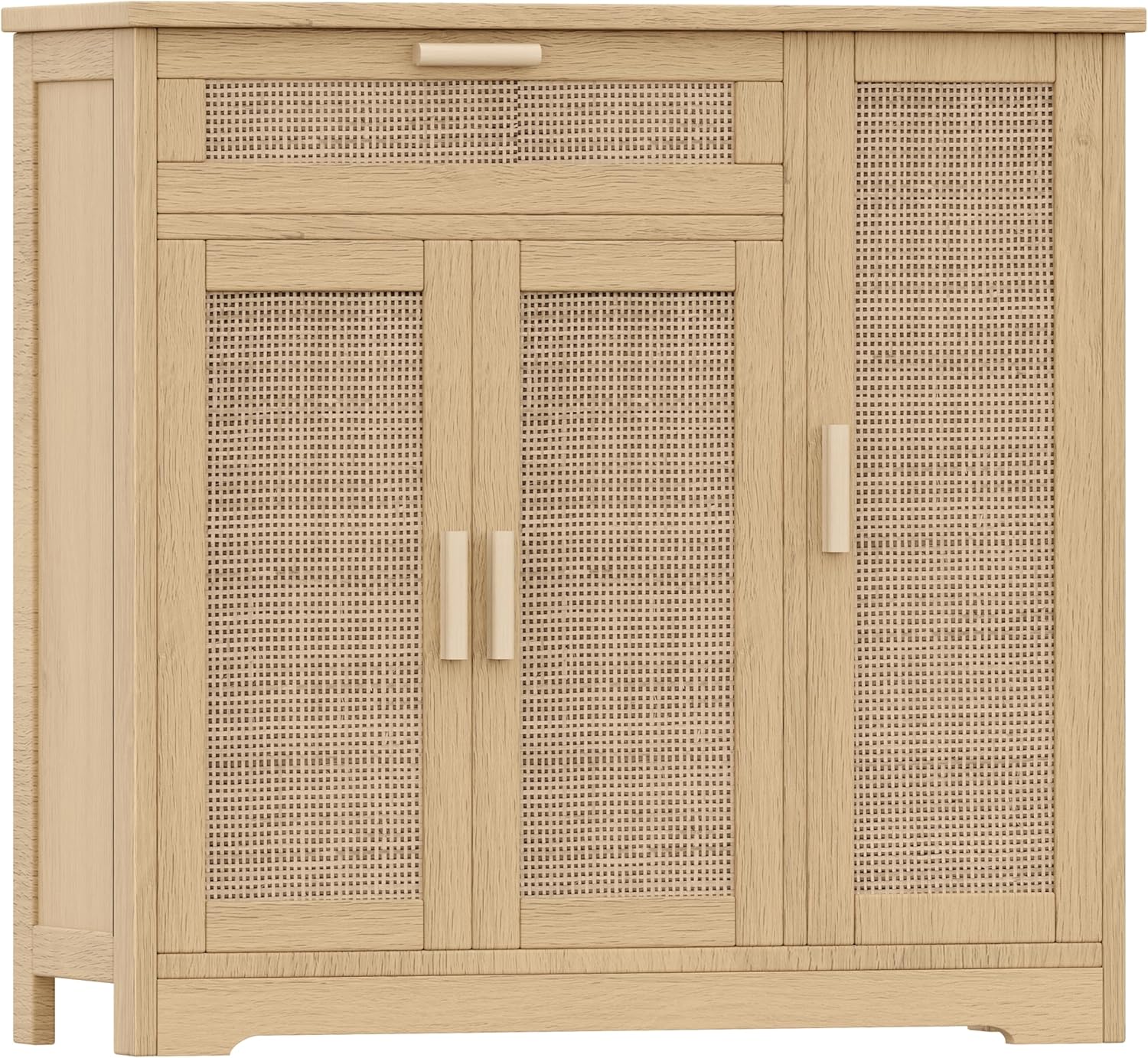 Assembled Rattan Sideboard Buffet Cabinet