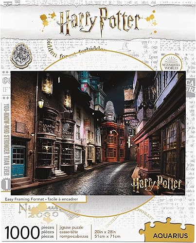 AQUARIUS Rompecabezas de Harry Potter Diagon Alley (rompecabezas de 1000 piezas), mercancía y coleccionables con licencia oficial de Harry Potter,